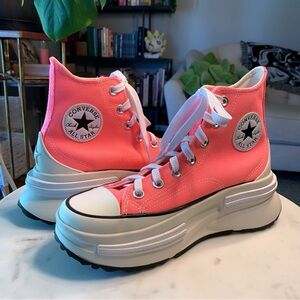 Converse Run Star Legacy CX High A05012C, Size 7.5, Electric Blush Pink
